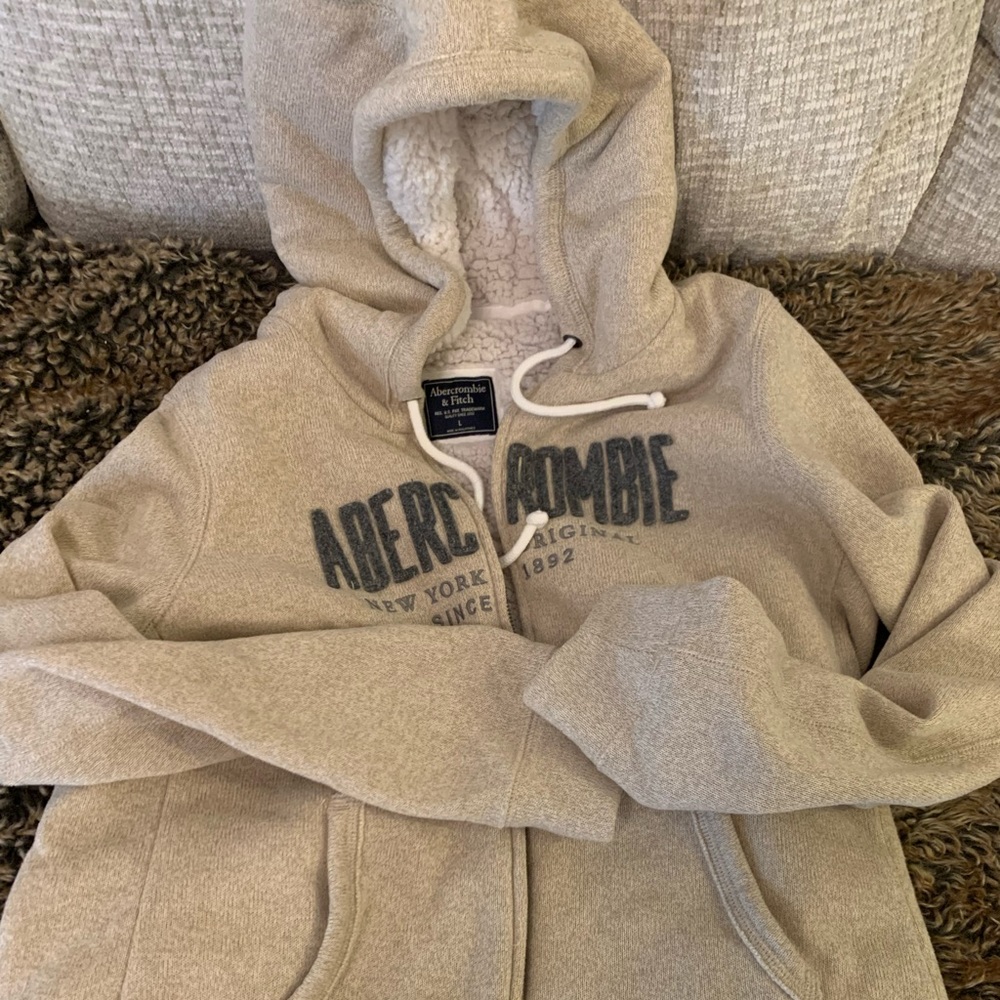 Abercrombie & Fitch, size large zip up sweatshirt